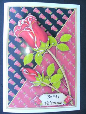 Valentine Rose Topper and Decoupage by Christine Sutton