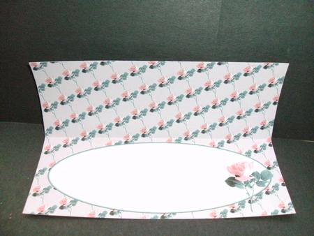 Pink Roses Insert for Large Dl 3 by Christine Sutton