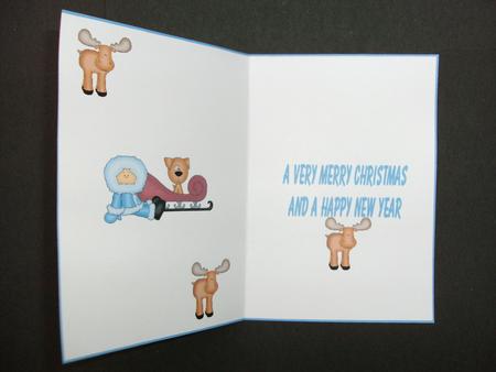 Rudolf Christmas Insert by Christine Sutton