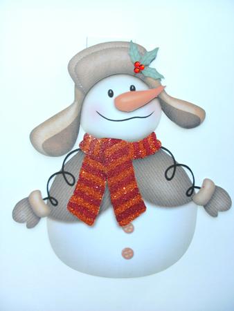 Happy Snowmanl Flip-up Card by Christine Sutton