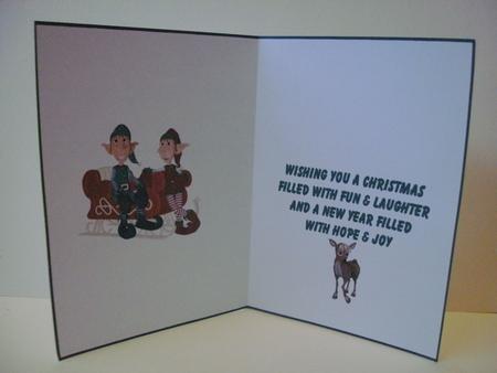 Santas Elfs at Christmas Insert by Christine Sutton