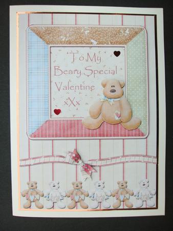 To My Beary Special Valentine Card Front by Christine Sutton