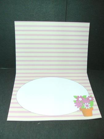 Pink Flowers Insert for A5 (cream) by Christine Sutton