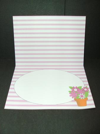 Pink Flowers Insert for A5 (white) by Christine Sutton