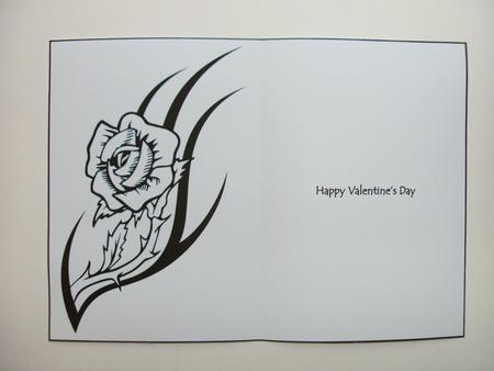 Striking Rose Valentine's Day Insert by Christine Sutton