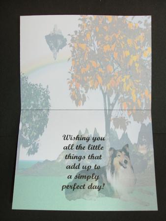 Lassie Come Home Insert Landscape Birthday Verse by Christine Sutton
