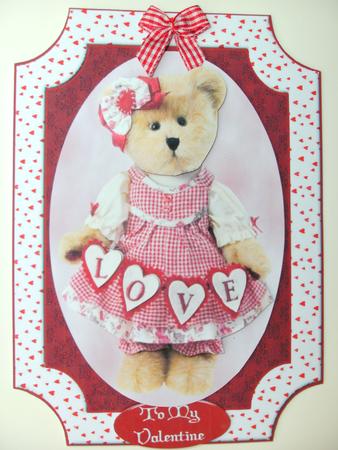 Love Bear with Decoupage by Christine Sutton