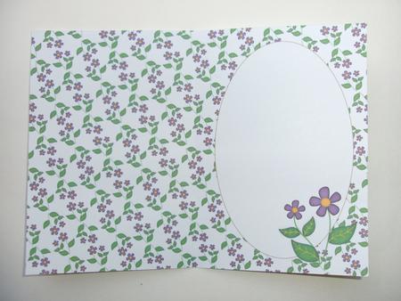 Bright Purple Flowers Insert 2 (white) by Christine Sutton