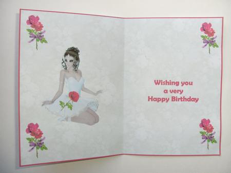 Ballerina & Roses Insert by Christine Sutton
