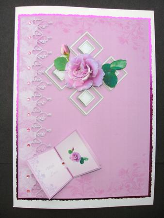 Lilac Rose Quick Card by Christine Sutton