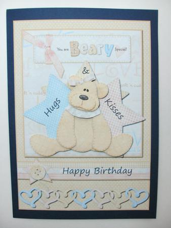 Hugs Kisses Beary Happy Birthday by Christine Sutton