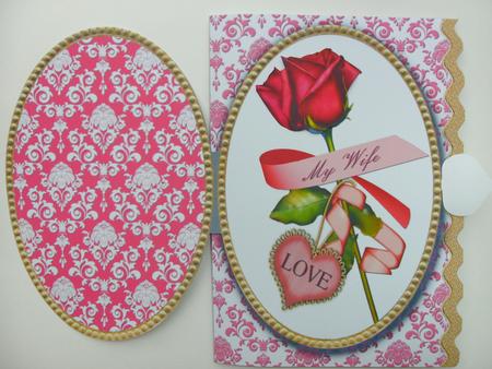 My Wife Pink Rose A5 Locket Kit by Christine Sutton
