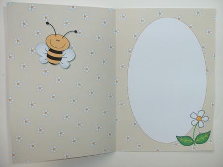 'bee' Happy Insert 2 (cream) by Christine Sutton