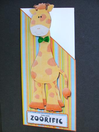 You Are Zoo-rific Diagonal Over the Edge Dl Card by Christine Sutton