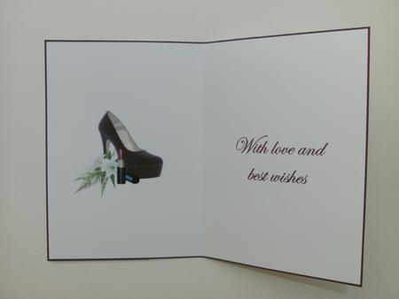 Lipstick & Flowers Card Insert by Christine Sutton