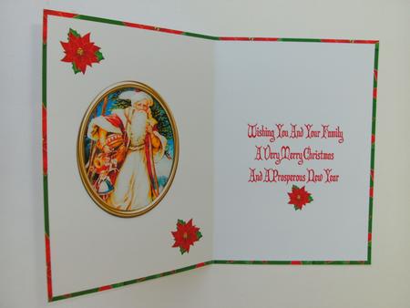 Christmas Vintage Santa Insert 2 by Christine Sutton