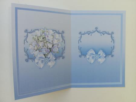 Lilac Floral Roses Bouquet A5 Insert by Christine Sutton