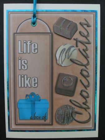 Life is Like a Box of Chocolates - Bookmark Pocket Card by Christine Sutton