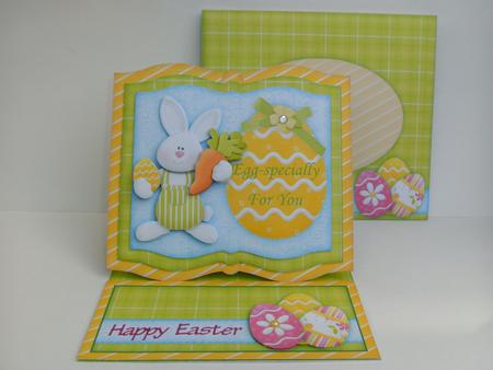 Easter Bunny Book Easel Card Kit by Christine Sutton