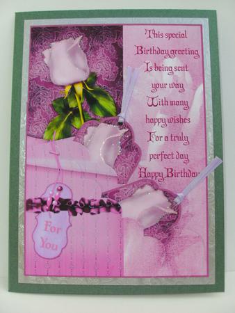 Rose Pocket with Tags and Verse by Christine Sutton