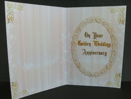 Golden Wedding Anniversary Insert by Christine Sutton