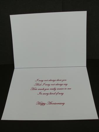 Anniversary Insert with Verse by Christine Sutton