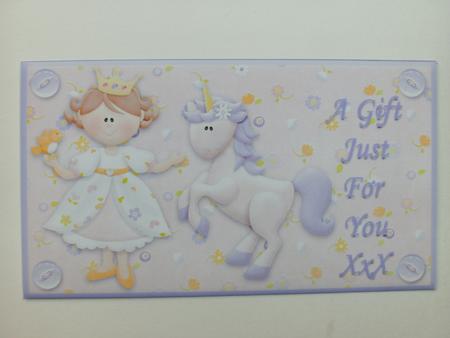 The Princess & Her Unicorn Money Wallet by Christine Sutton