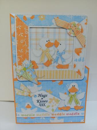 Hugs N Kisses Waddlewhimsey Quick Card by Christine Sutton