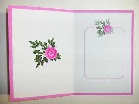 Pink Rose Insert by Christine Sutton