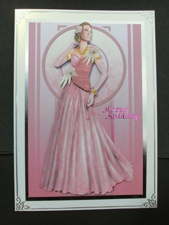 Art Deco Lady Rose (pink) by Christine Sutton
