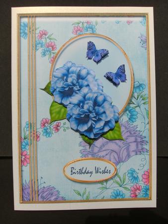 Lilac Roses and Butterflies by Christine Sutton