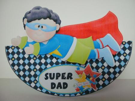 Happy Birthday Son or Dad No Hole Over the Edge Wobble Card by Christine Sutton