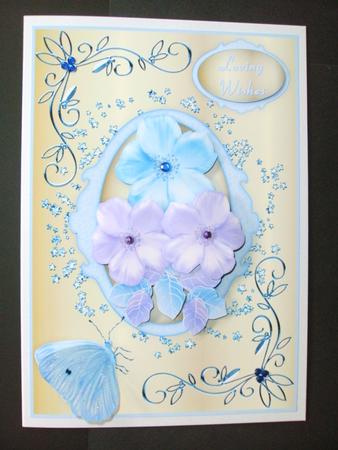 Blissful Blossoms Card Front with Step by Step by Christine Sutton