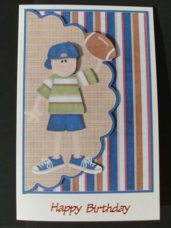 I Luv Rugby Envelope Card by Christine Sutton