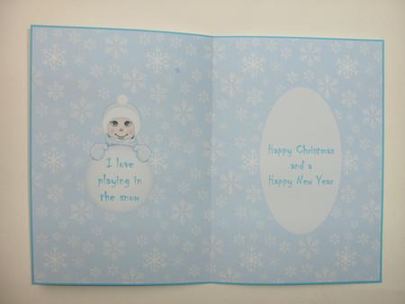 In the Snow Cardmaking Insert by Christine Sutton