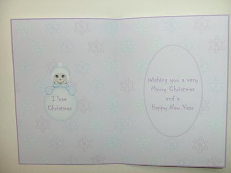 In the Snow 1 Cardmaking Insert by Christine Sutton