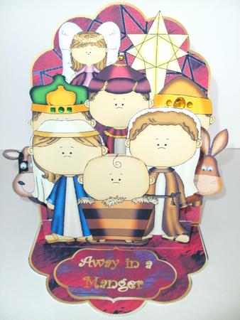 Childrens Nativity - 3D Le Grand Easel Kit by Christine Sutton