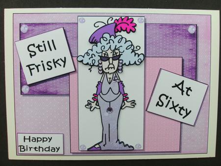 Stell's Frisky at Sixty Decoupage by Christine Sutton