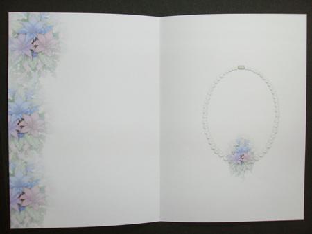 Pearl Necklace and Flowers Insert by Christine Sutton
