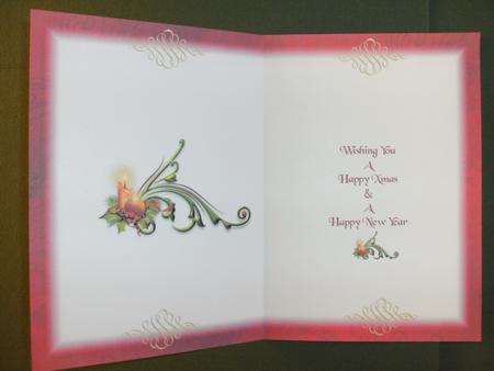 Christmas Candles Insert by Christine Sutton