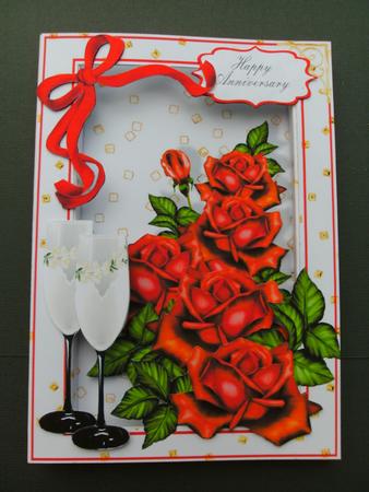 Super Flower Boxes 3D Kit - Champagne & Roses by Christine Sutton