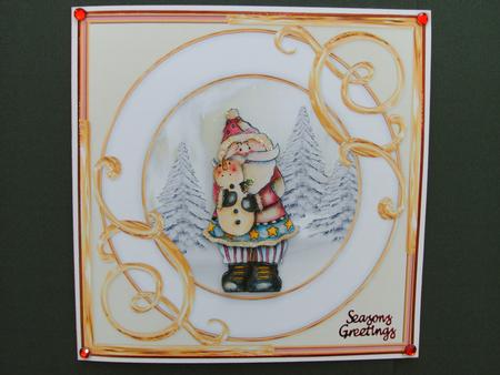 Santa and Snowman by Christine Sutton