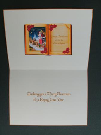 Christmas Eve Vintage Book Insert by Christine Sutton