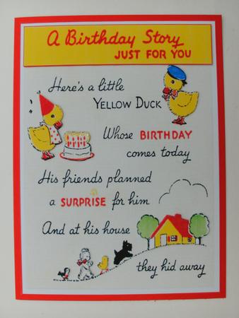 Childs Vintage Birthday Topper by Christine Sutton