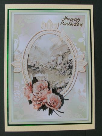 Vintage Faded Roses with Country Garden Decoupage by Christine Sutton
