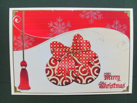 Red Baubles by Christine Sutton