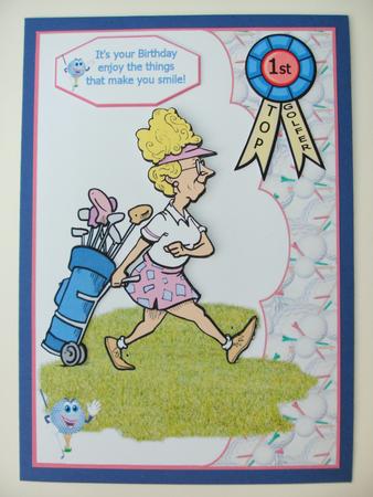 Gertie Golfer by Christine Sutton