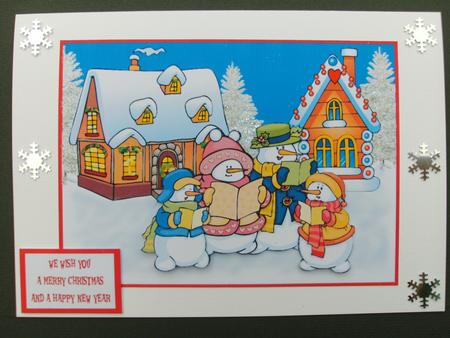 The Carol Singing Snow Family by Christine Sutton