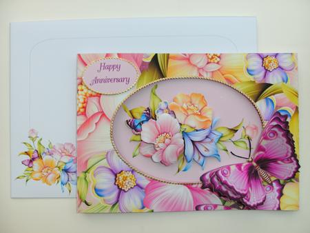 Butterfly Bouquet Oval Window Kit by Christine Sutton