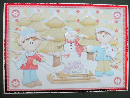 Snowballs Quick Card by Christine Sutton